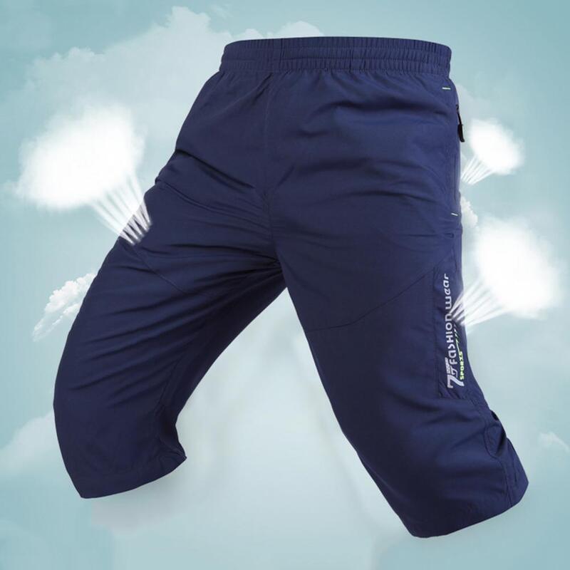 Calças de carga multi bolsos respiráveis, shorts, calças de fundo, cordão, popular, fino, secagem rápida, verão