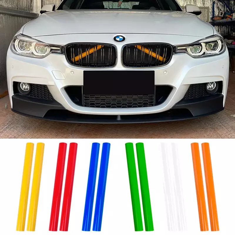 Para listwy wykończeniowe przedni grill do samochodu BMW F30 F31 F32 F33 F34 F36 F20 F21 F22 F23 G29 akcesoria do dekoracji stylizacja sportowa samochodu