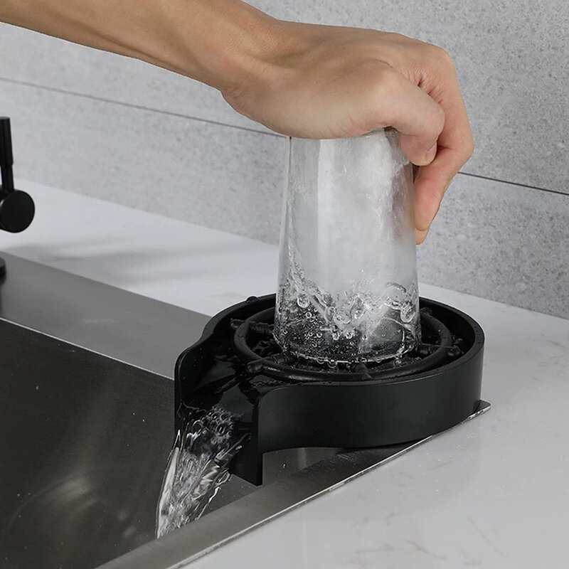 Creative Bottle Washer, Mini Glass Rinser for Bar and Coffee Store Fast Cleaning Cup Bottle Glass Automatic Washer
