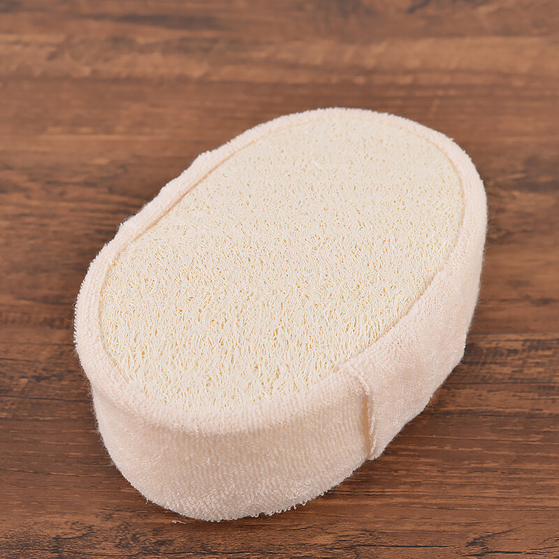 100% naturalny gąbka z trukwy Unisex ręcznik kąpielowy z grubą gąbką do wycierania pod prysznic rękawica peelingująca trwałe, zdrowe szczotka do masażu