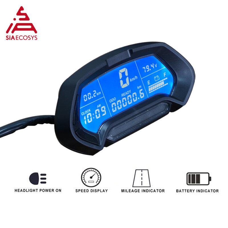 CT-22 US Warehouse 48V-144V  Universal Digital Programmable Electric Motorcycle Speedometer Display