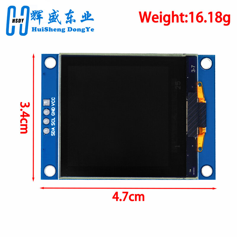 NEW 1.5 Inch 1.5" 128x128 OLED Shield Screen Module SH1107 Driver IIC 4 Pins White For Raspberry Pi For STM32 For Arduino