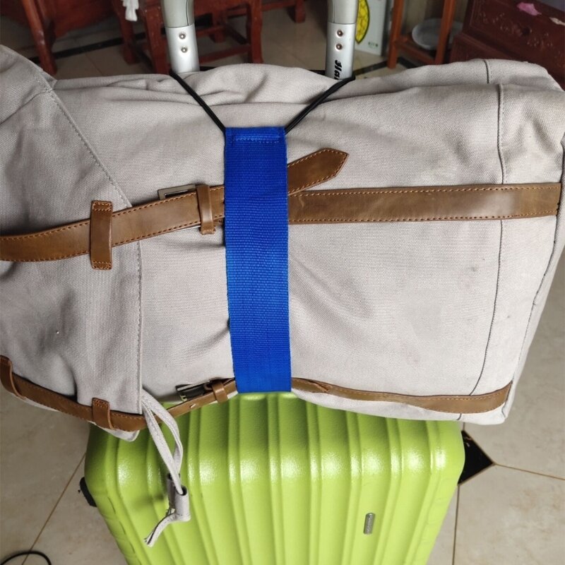 Wytrzymały bagaż nylonowy pasek do pakowania uniwersalny, o regulowanej długości, ciężki pas do torby podróżnej na wakacje w podróży służbowej