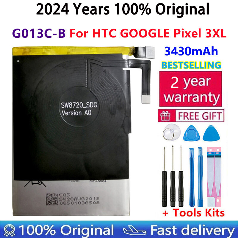 100% Оригинальный Новый аккумулятор для HTC GOOGLE 2 2B PIXEL 3 Pixel3 XL 3XL 4XL Pixel4 XL PIXEL 4 4A 5A 5 5G 6 Pro Nexus S1