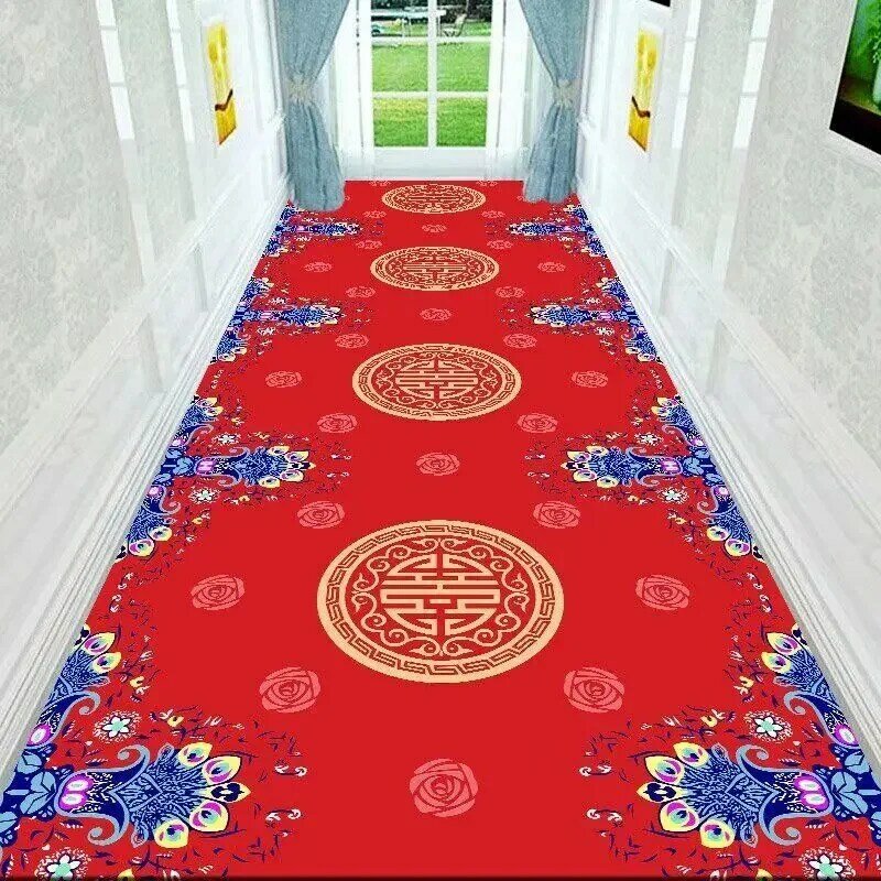 Tapete de corredor antiderrapante personalizável, tapete moderno, tapete de decoração, corredor longo, escada do hotel, casa e área longa, entrada