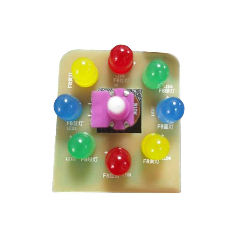 Beschäftigt Brett Spielzeug LED-Schalter mit 8 LEDs Montessori Spielzeug PCBA-Platine als Geschenk