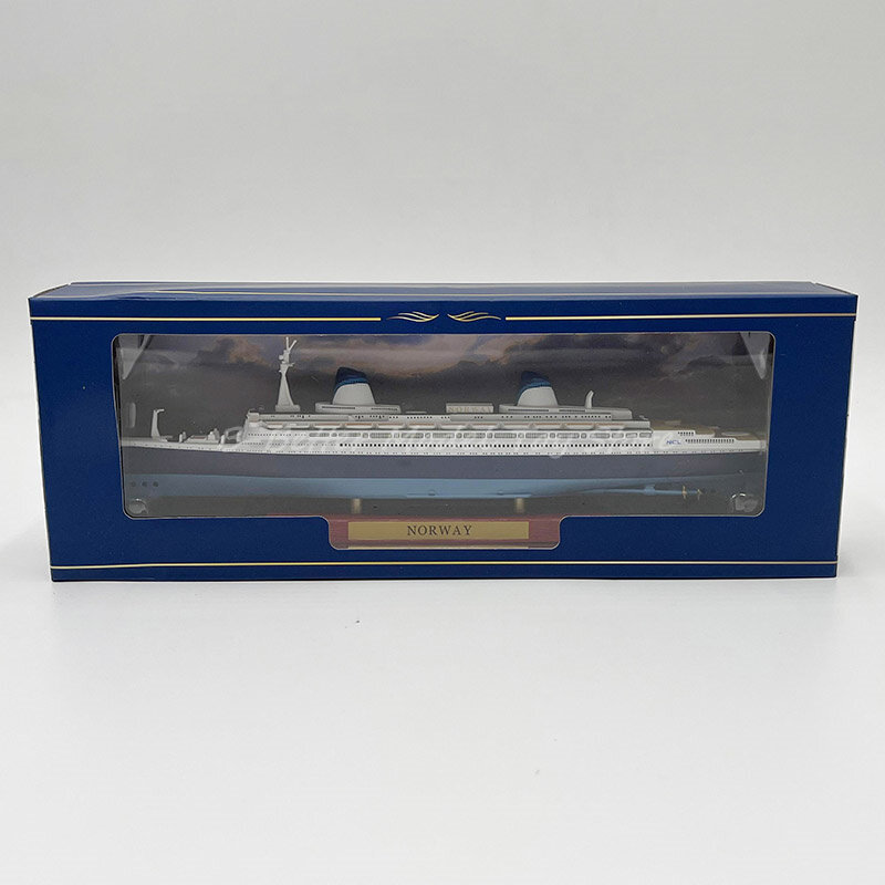Diecast navio modelo brinquedo, HMHS Britannic Noruega Ocean Liner Cruiser Replica coleção, 1:1250