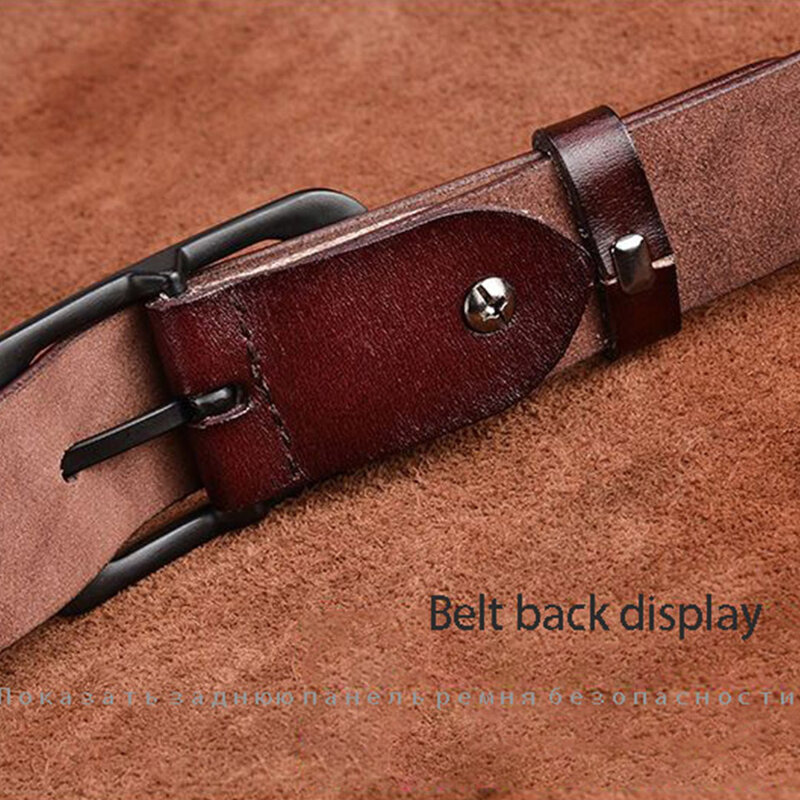 Cinturón de cuero ancho y estrecho para mujer, hebilla de aguja decorativa Simple y versátil, versión coreana, negocios, 2,8, 2,3 cm