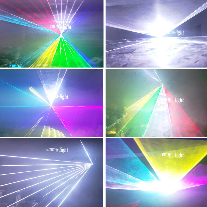 Полноцветный лазерный сканер RGB для диджея, 30000 МВт