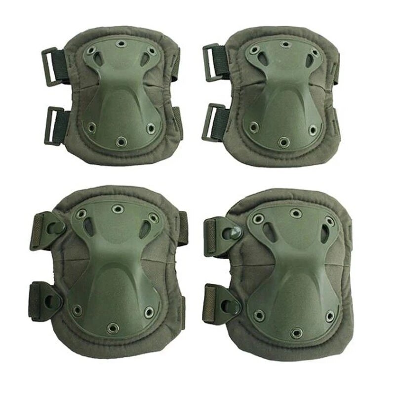 Ginocchiere tattiche militari Army Airsoft Paintball protezione per la caccia gomitiere protezione per giochi di guerra ginocchiere Gear