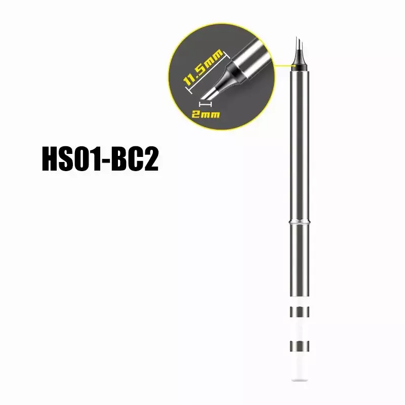 Boquilla de soldadura HS01-KR K65 B2 ILS BC3 BC2, repuesto de herradura de borde de cuchillo para Hs-01 T65 T85 GVDA GD300 RGS65, punta de soldador
