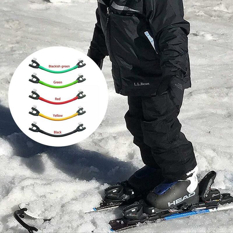 1/2/4 szt. Wytrzymałe złącze do nart na narty zimowe podstawowe pomoc szkoleniowa do skręcania Snowboard Easy klinowe klipy do treningu dla dzieci