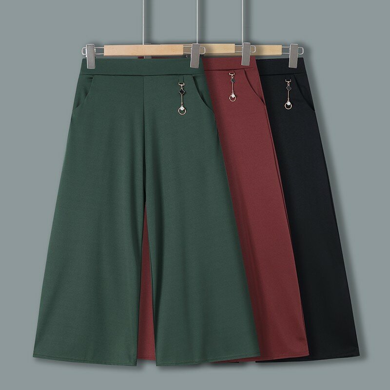 Pantaloni elastici a vita alta per pendolari ufficio donna primavera e autunno moda elegante giuntura pantaloni a righe abbigliamento donna