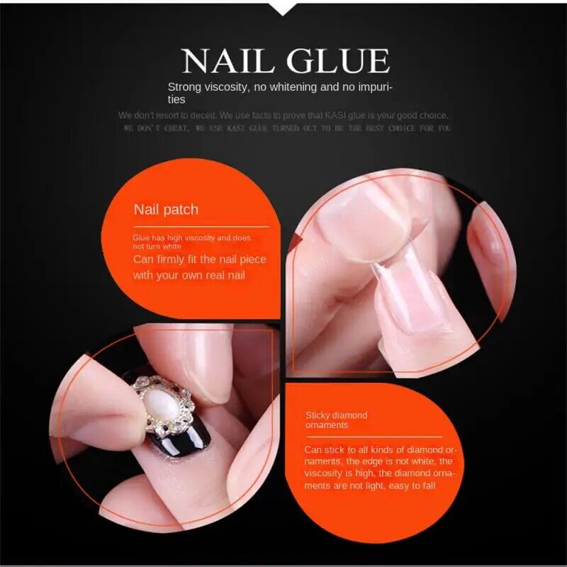 Fast Drying Nail Glue for False Nails Glitter Acrylic Nail Rhinestone Decoration Extension Glue Adhensive Nail Care Tool