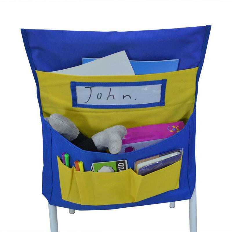 Стул для студентов, подвесная Сумка на спинку, сиденье, карман для хранения стула с именной этикеткой для классных комнат, школы, дома и офиса