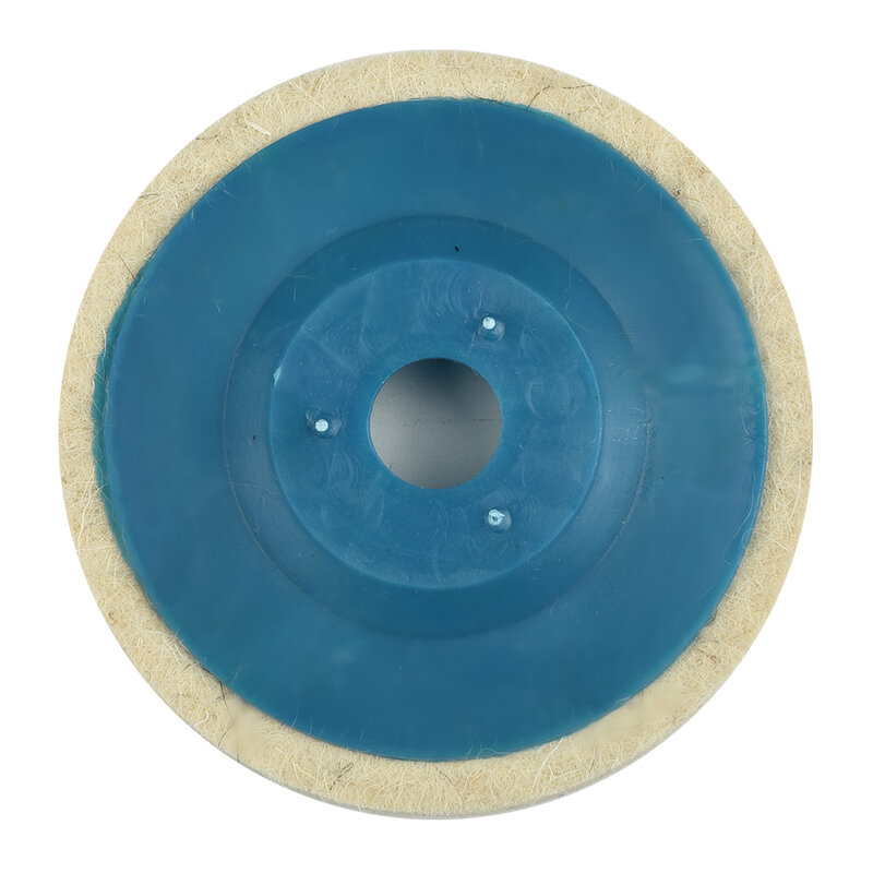 Roda penghalus bantalan cakram ampelas wol, untuk alat gerinda putar sudut 1.6cm, bagian pengganti lubang