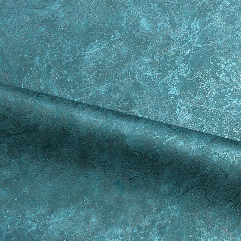 Papel tapiz de mármol metálico verde azulado oscuro, vinilo texturizado liso Vintage Industrial, papel de pared verde pavo real para fondo de sala de estar