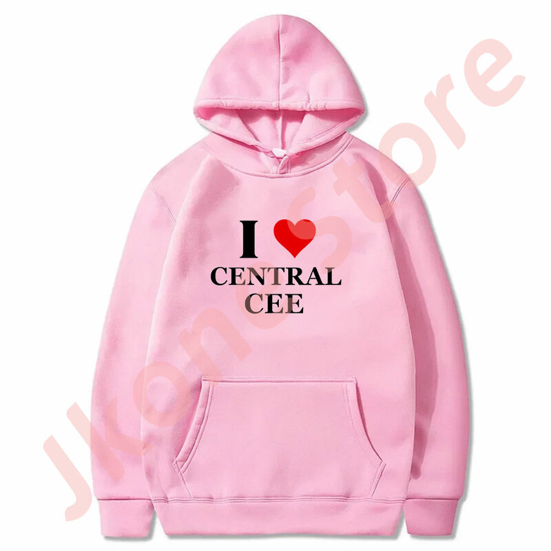 I Love Central Cee Hoodies Rapper Tour Merch Pullovers Unisex Fashion Casual HipHop Style Sweatshirts