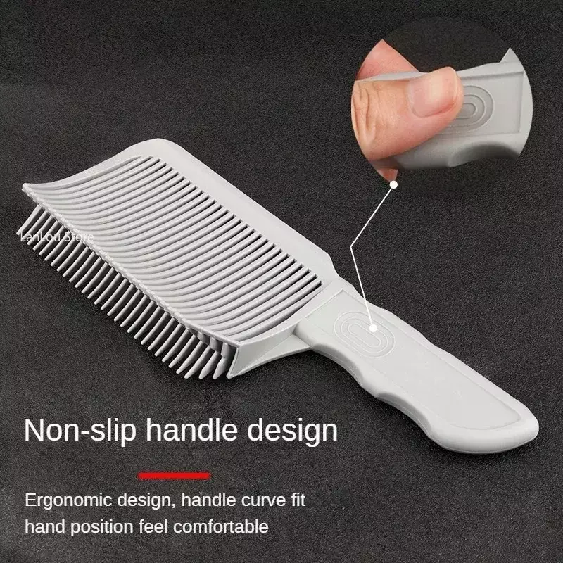 Fading Comb Professional Barber Clipper Blending Flat Top Hair Cutting Comb For Men Heat Resistant Fade Brush Barber Accessories