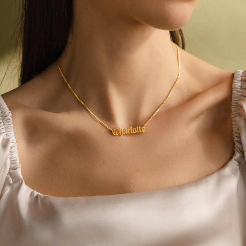 Старинное ожерелье с английским именем · готическое ожерелье многослойное ожерелье подарок на день рождения для мамы и ее