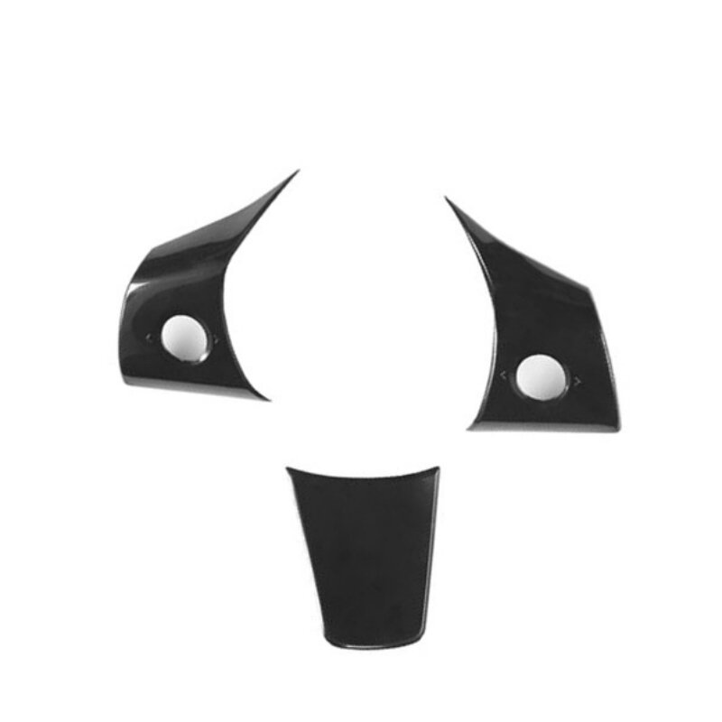 3 Stück matte Kohle faser schwarz Farbe für Tesla Modell 3 y Lenkrad Aufkleber Patch Innendekoration modifiziertes Zubehör