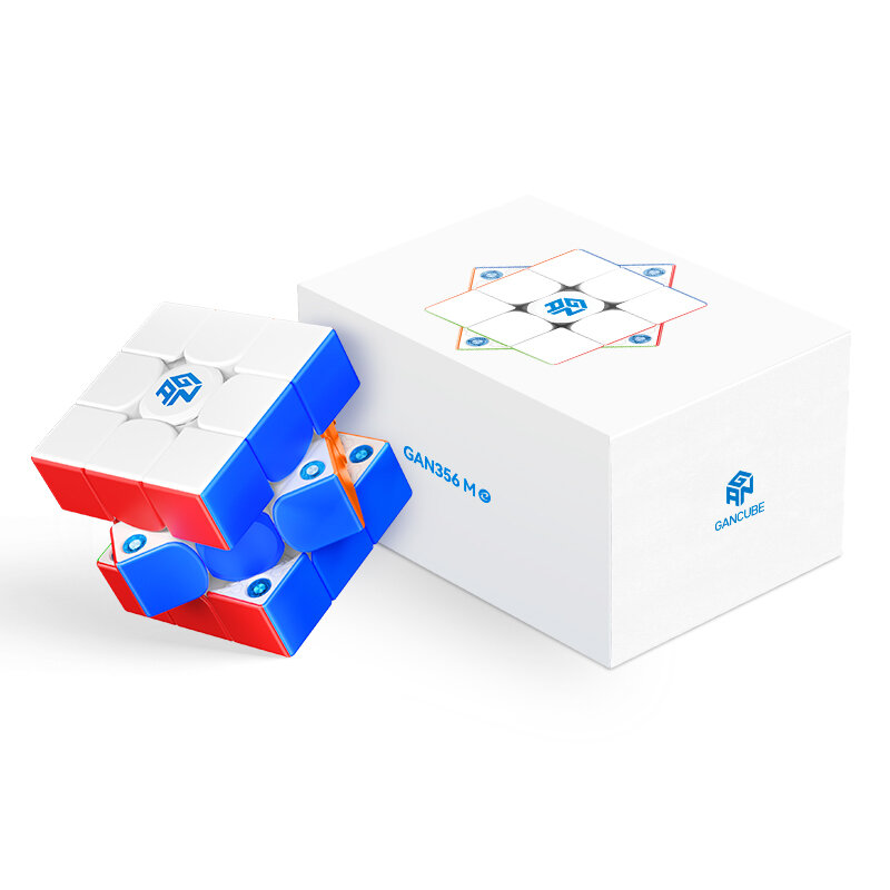 Gan Magnetic Speed Cube, Brinquedos Mágicos Profissionais, Stickerless 356ME 3x3 3x3