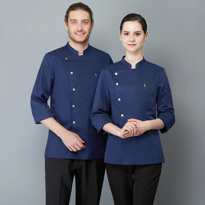 Work Clothes Can Be Embroidery Pint Logo Autumn And Winter Clothing Hotel Western Restaurant Kitchen Baking Cake Shop Chef Unifo