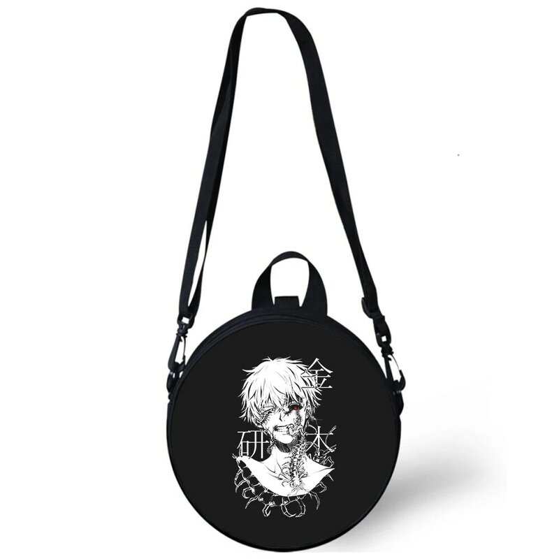 Anime Tokyo Ghouls Child kindergarten Bag 3D Print Crossbody Shoulder Bags For School Women Mini Round Bagpacks Rugtas Bag