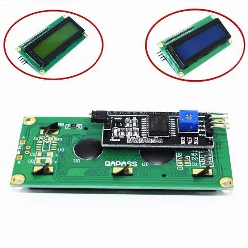 Modulo LCD schermo verde blu IIC/I2C 1602 per Arduino R3 Mega2560