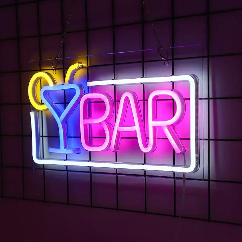 Beer Time Led Neon Sign Shop Bar Restaurante Hotel Luz Decorativa Neon Quarto Parede Cozinha Decoração Personalizada Night Light USB