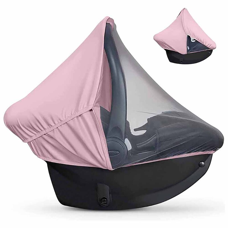 Breastfeeding Cloth Summer Sunshade Breathable Nursing Towel Pink Blue Universal Mesh Safety Seat Basket Cover For Newborn Baby