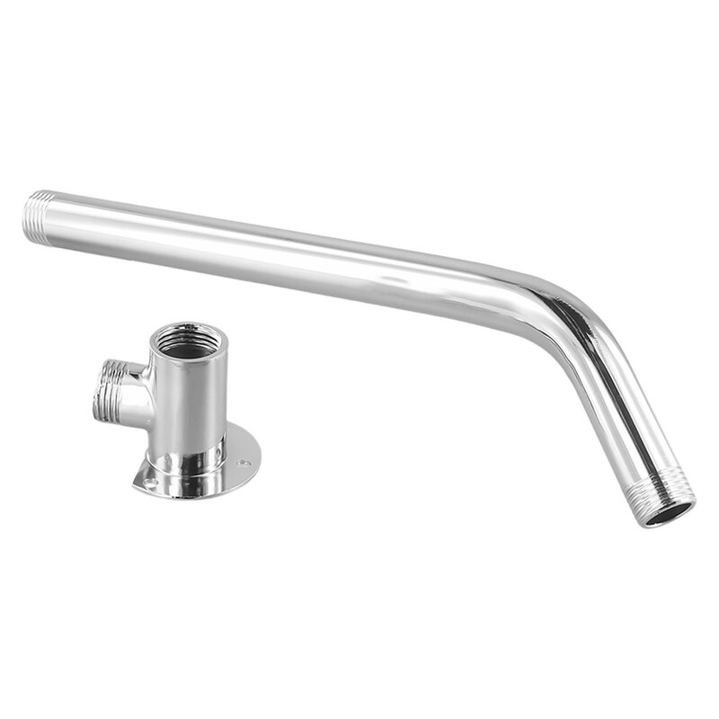 Shower Extension Arm Joint Showerhead Nozzle Stainless Steel Wall Mounted Shower Head Extension Arm Bathroom Accessories