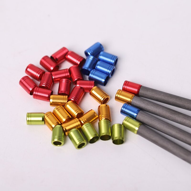 24 pcs 6 Color Explosion-proof Arrow Shaft Protecter Ring Arrow Collar For  ID 4.2MM OD 5.4-6.1MM Arrow Shaft 