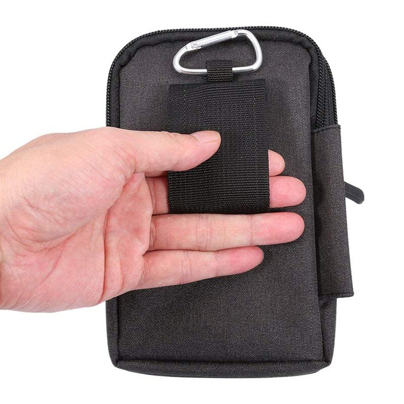 Custodia per telefono in Denim borsa con Clip da cintura portapenne marsupio sport all'aria aperta