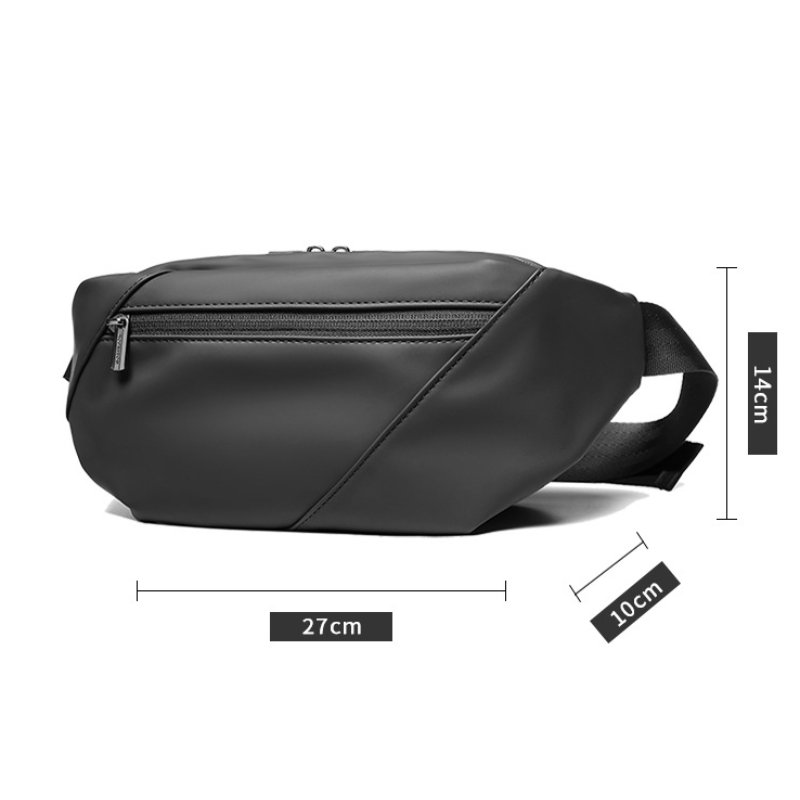 Chikage Large Capacity Fanny Pack Men's Sports Function Chest Bag Trend Fashion Crossbody Bag Multi-function Shoulder Bag