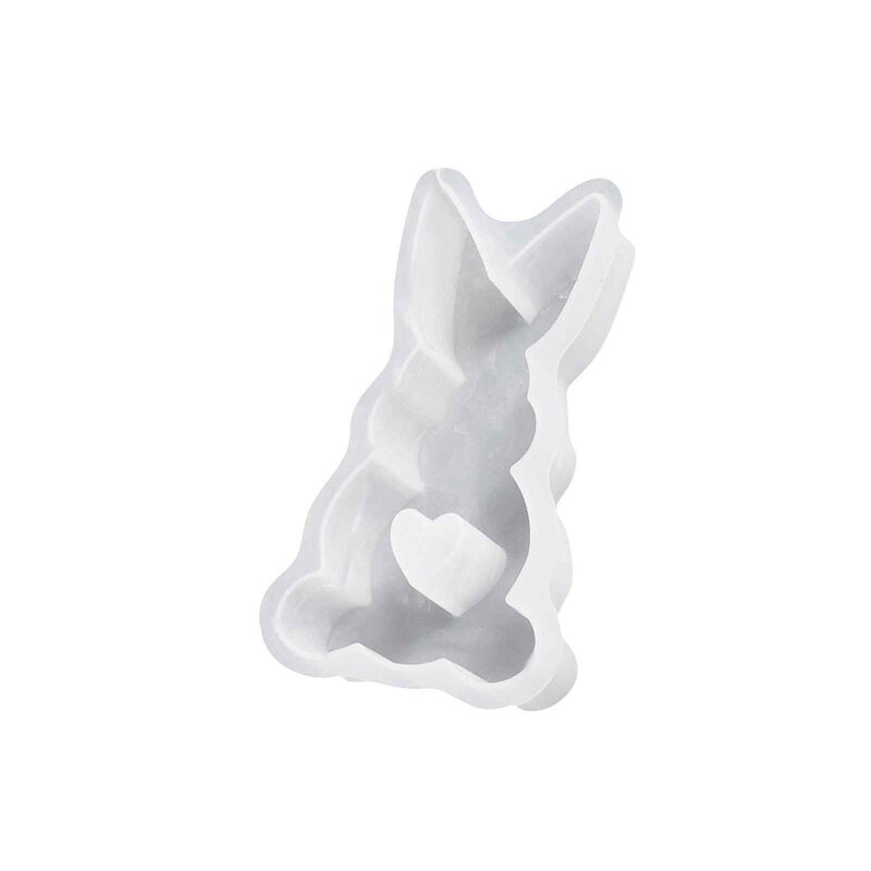 Cetakan silikon Kelinci Paskah cetakan 3d cetakan kelinci kelinci Paskah barang cetakan memanggang kelinci untuk rumah rumah