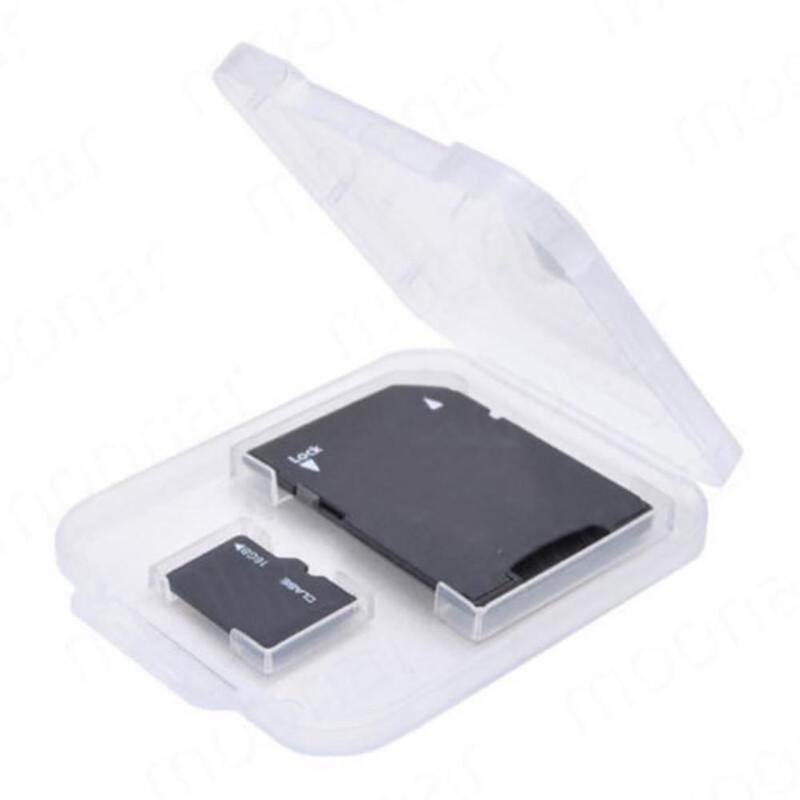 Opbergdoos 5 Pcs Clear Plastic Memory Card Case Sd Tf Card Bescherming Houder