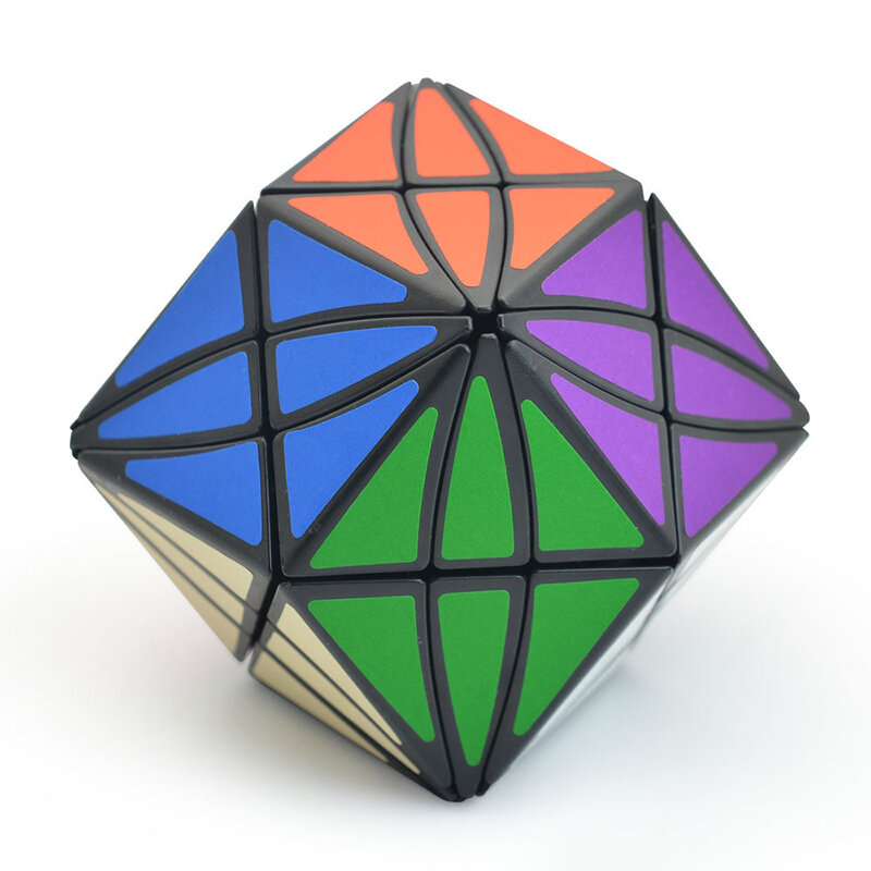 Cube magique œil d'aigle en Fiber de carbone, autocollant coloré, vitesse Magico Cubo, jouets éducatifs pour enfants