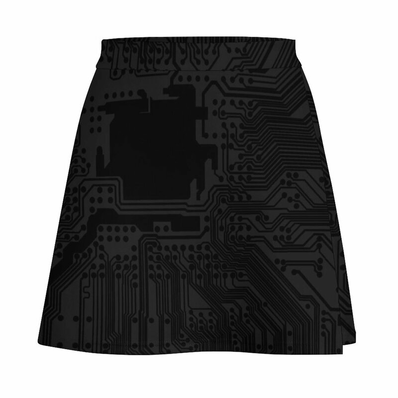 Circuits - black ed. Mini Skirt chic and elegant woman skirt Skirt pants