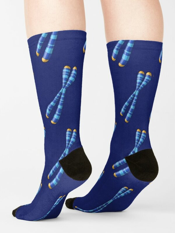 Chromosome Rugby Socks para homens e mulheres, Crossfit Socks, com telômeros nas extremidades