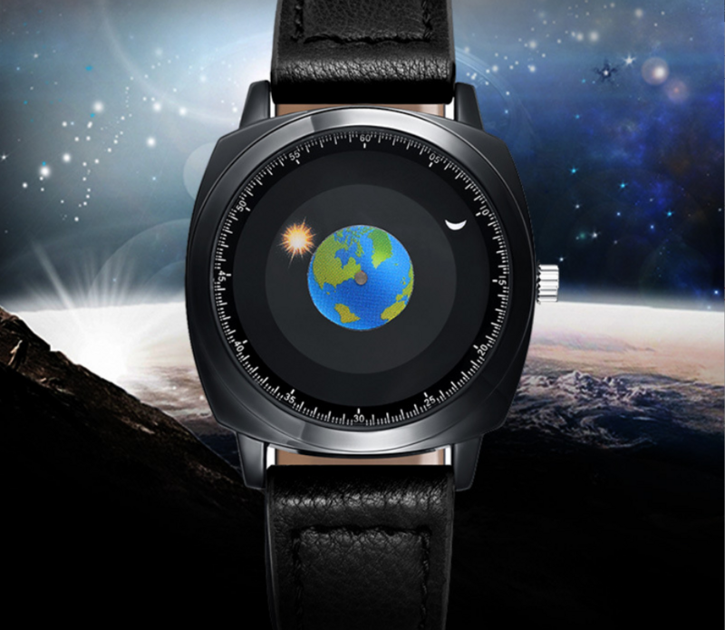 Mode Innovatie Earth Horloge Riem Heren Horloge