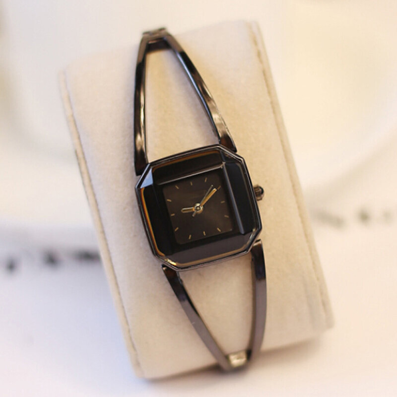 Relógio de quartzo quadrado simples relógio de pulseira multifuncional premium com 7 cores para reunião de negócios de escritório fora nov99