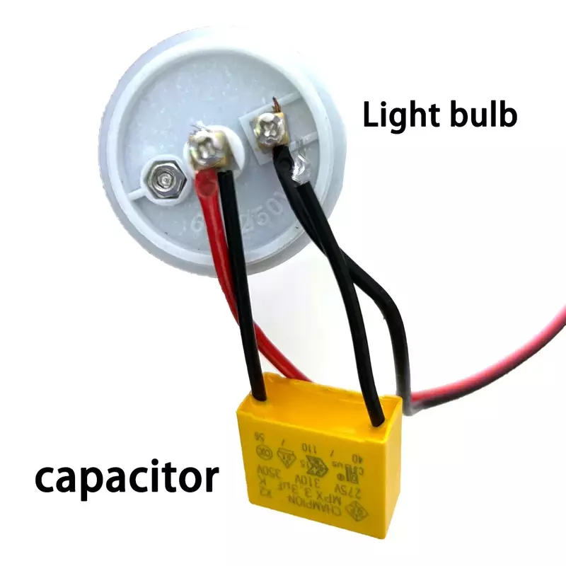 Capacitor de filme de polipropileno, adequado para interruptores inteligentes Touch sem neutro, ventiladores elétricos, etc., 275VAC, 3.3UF