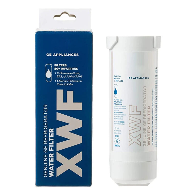 XWF Filter air kulkas, pengganti untuk penyaring air GE XWF, bersertifikat NSF, 3 buah/lot