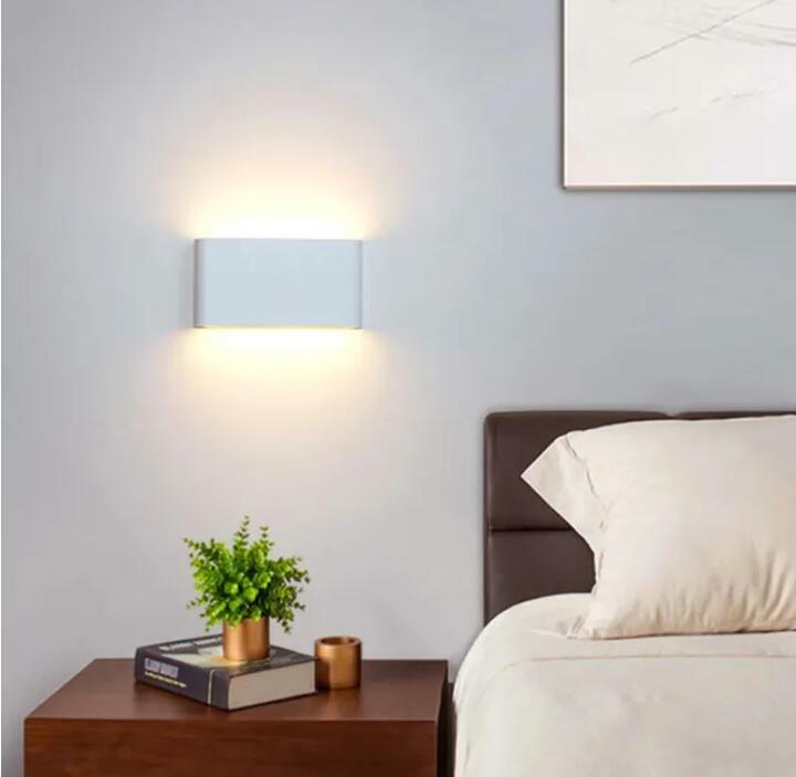 방수 IP65 LED 벽 램프, 24W, 실내 및 실외 장식, 업 다운 듀얼 헤드 알루미늄 벽 램프 NR-10
