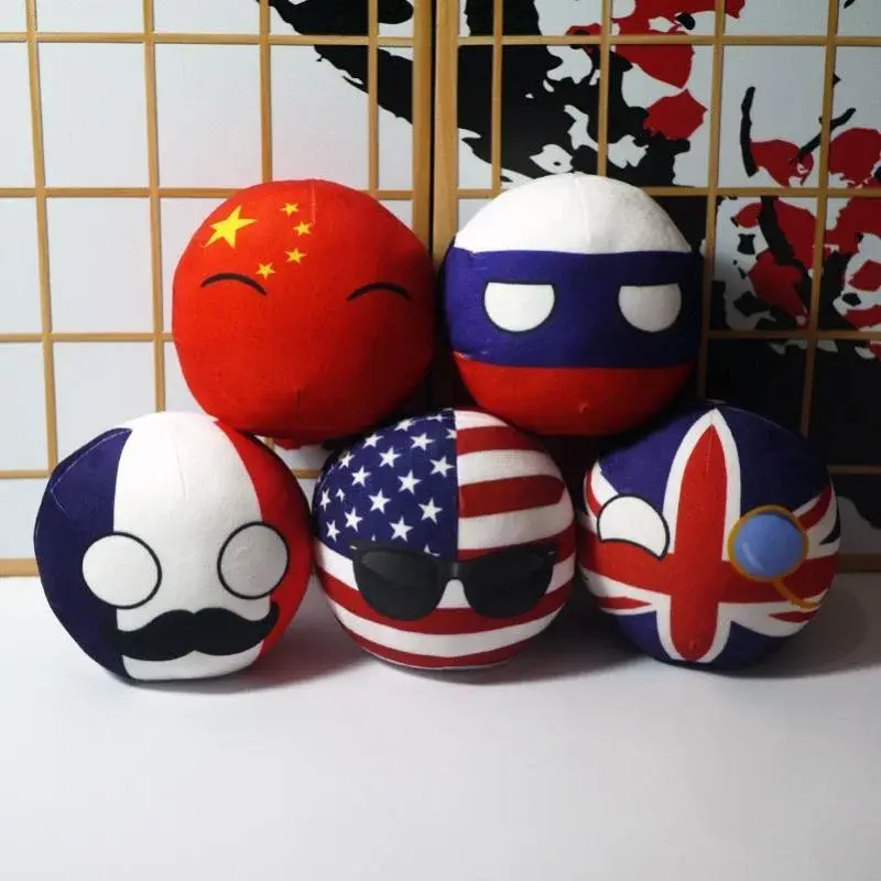 10cm Nette Countryball Polandball Plüsch Puppen Anime Kurzen Spielzeug Mini Kissen Tasche Schlüssel Ring Anhänger Cosplay Geschenke