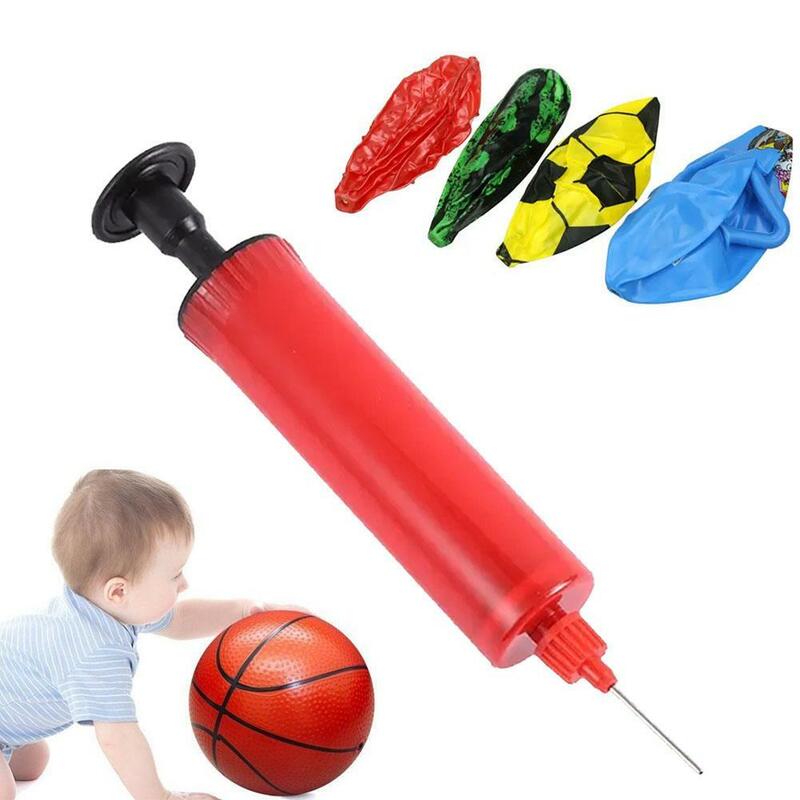 1pcs Sport Ball Inflating Pump Random Color Soccer Football Basketball Compact Air Pumps Hard Plastic Portable Hand Air Inflator