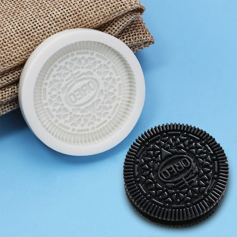 High Quality 1PC  Silicone Mold Silicone OREO Cookie Moulds Kitchen Baking Chocolate Fondant Cookie Moulds