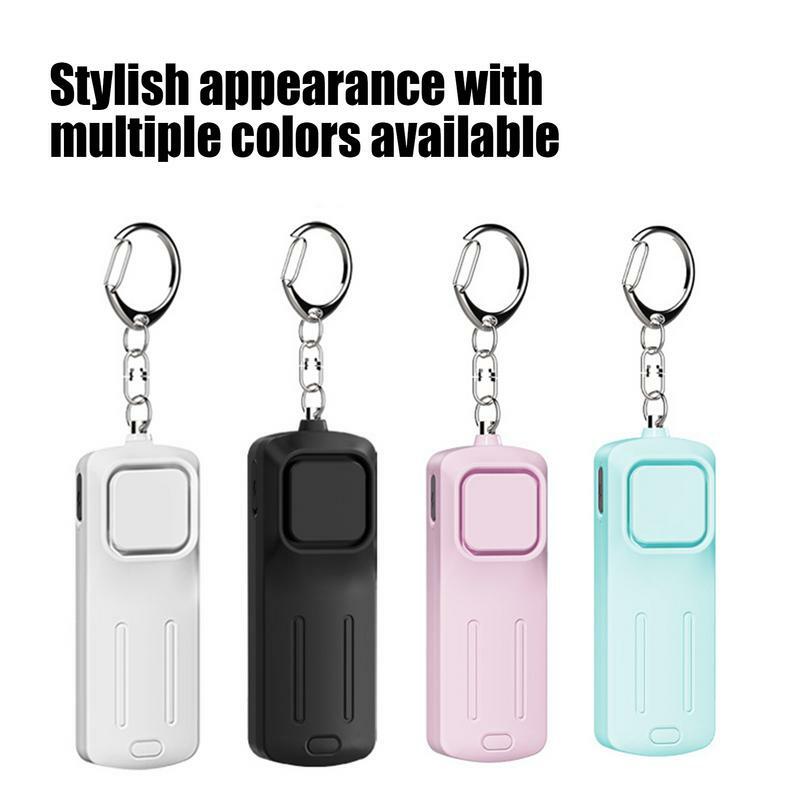Personal Alarm Waterproof Safety Alarm Personal Alarms For Women USB Rechargeable Keychain Alarm For Kids Night Travel Women