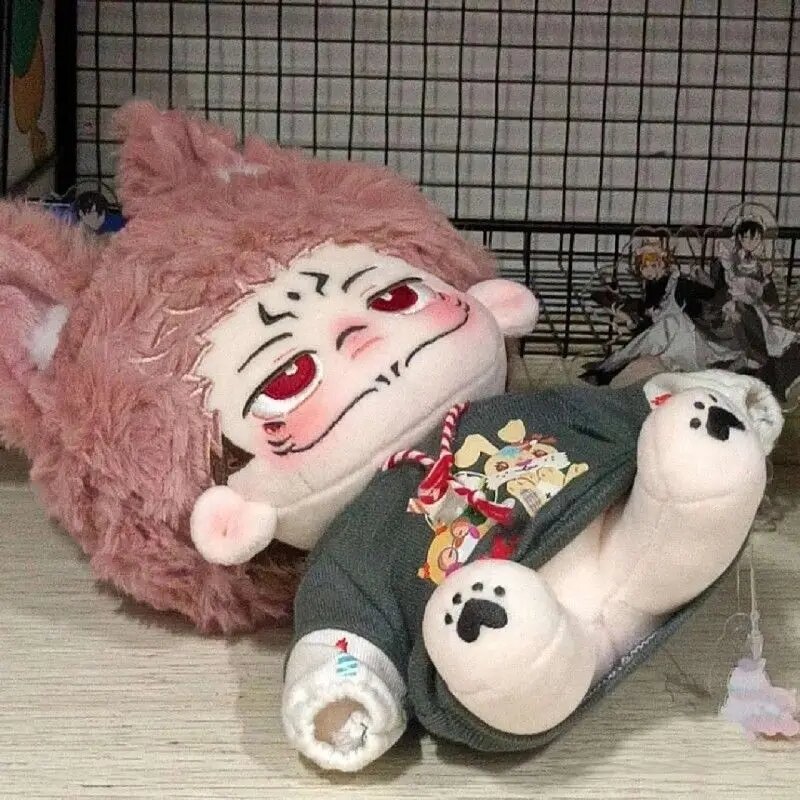 Anime Spiel Jujutsu Kaisen Ryomen Sukuna 20cm Plüsch puppen Spielzeug nackte Puppe Plüsch Cosplay 5932 Kinder Geschenk